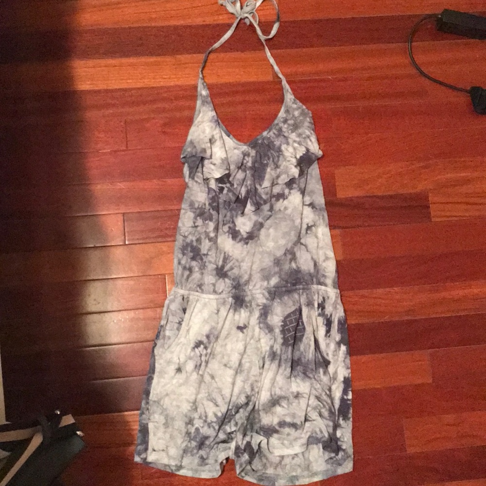 Never been worn tj maxx grey and blue romper